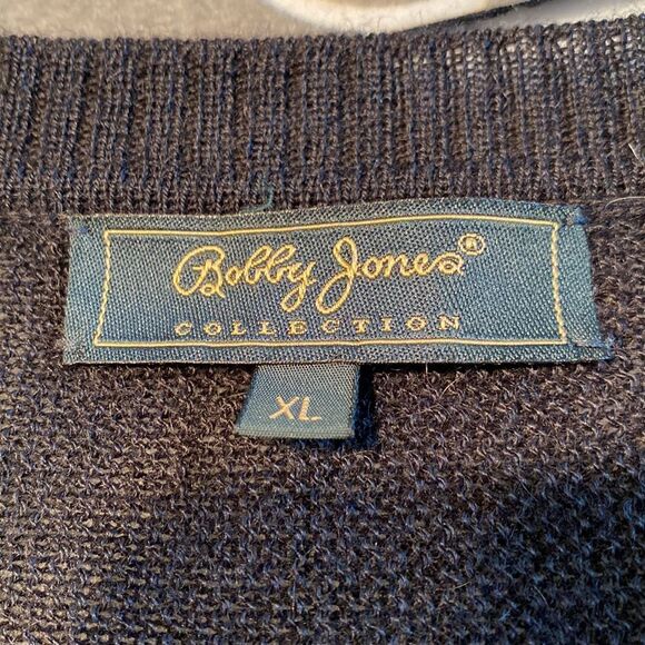 Bobby Jones Collection Extra Large Black Cardigan Fitted Waist - Picture 5 of 6